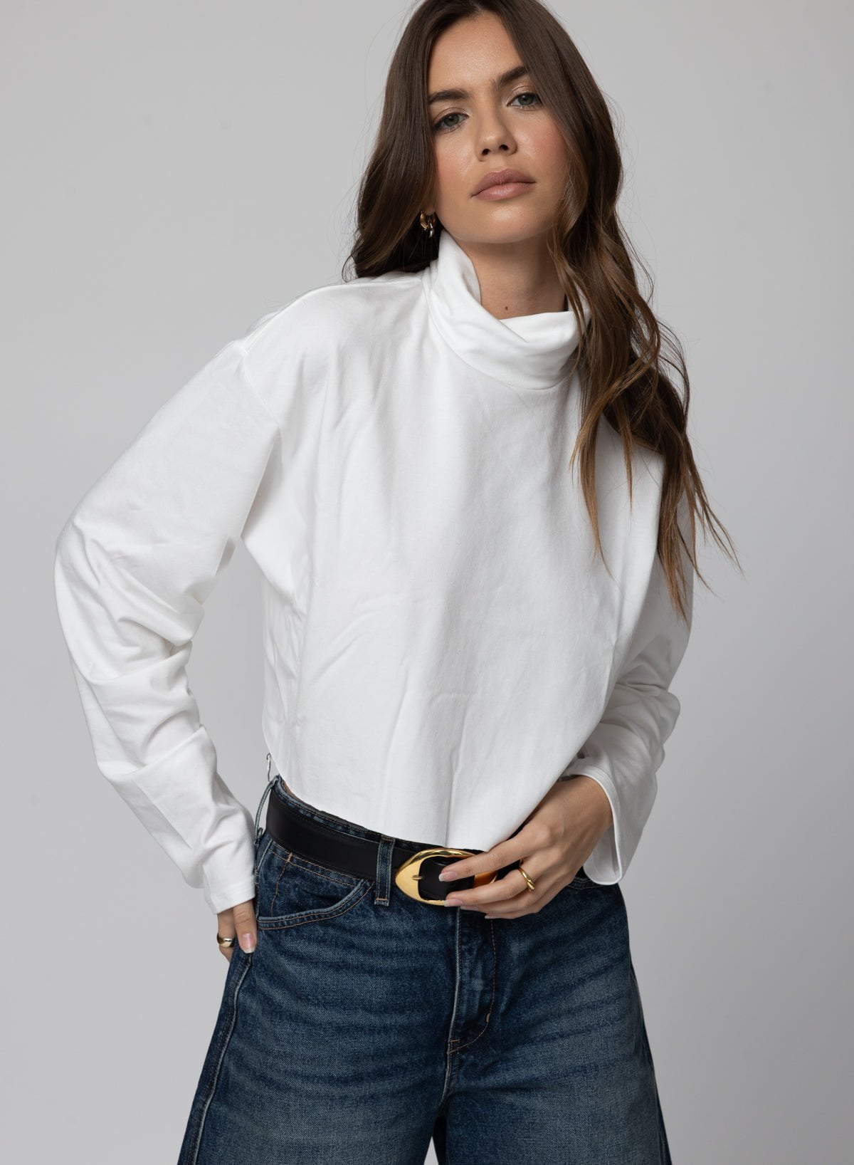 Long Sleeve Mock Neck ゴルフィッカーズ Long Sleeve Mock Neck ゴルフィッカーズ