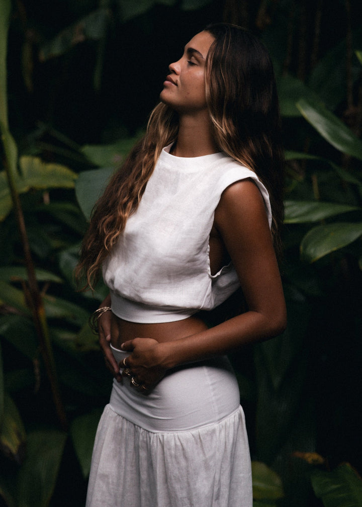 THE LINEN PACIFIC TANK