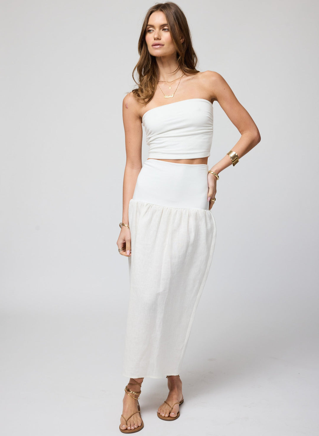 THE LINEN BUBBLE SKIRT