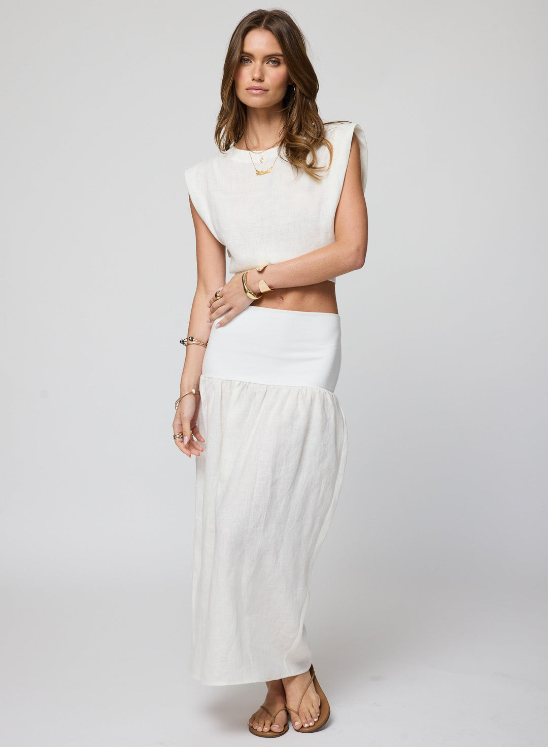 THE LINEN BUBBLE SKIRT