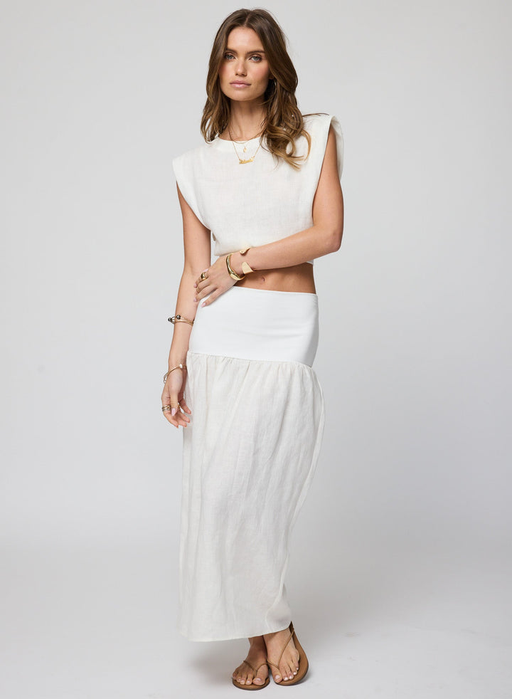THE LINEN BUBBLE SKIRT