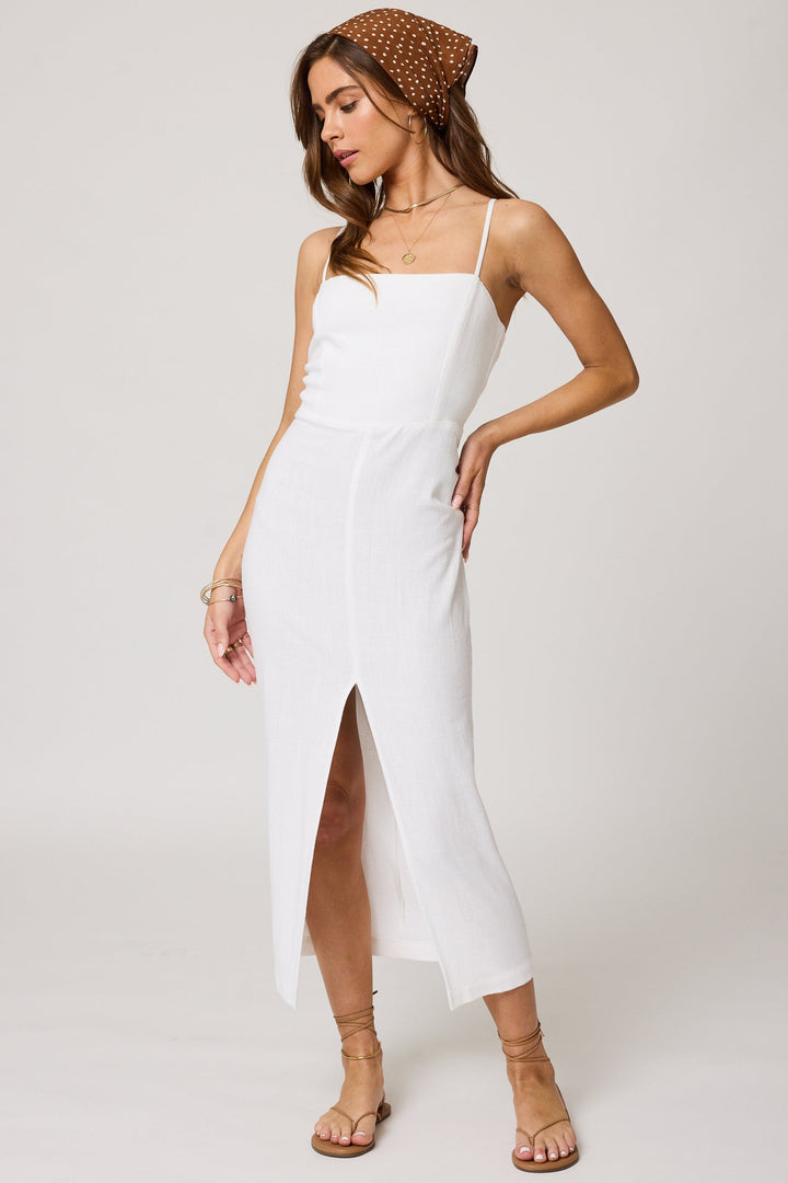 THE GIADA APRON MIDI DRESS