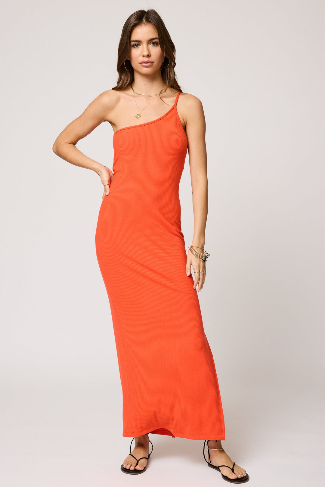 summer ribbed dress Summer Breeze Ribbed Midi in Hazelnut L / Hazelnut