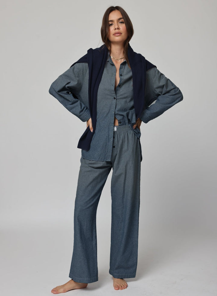 THE DENIM CHAMBRE BOXER PANT