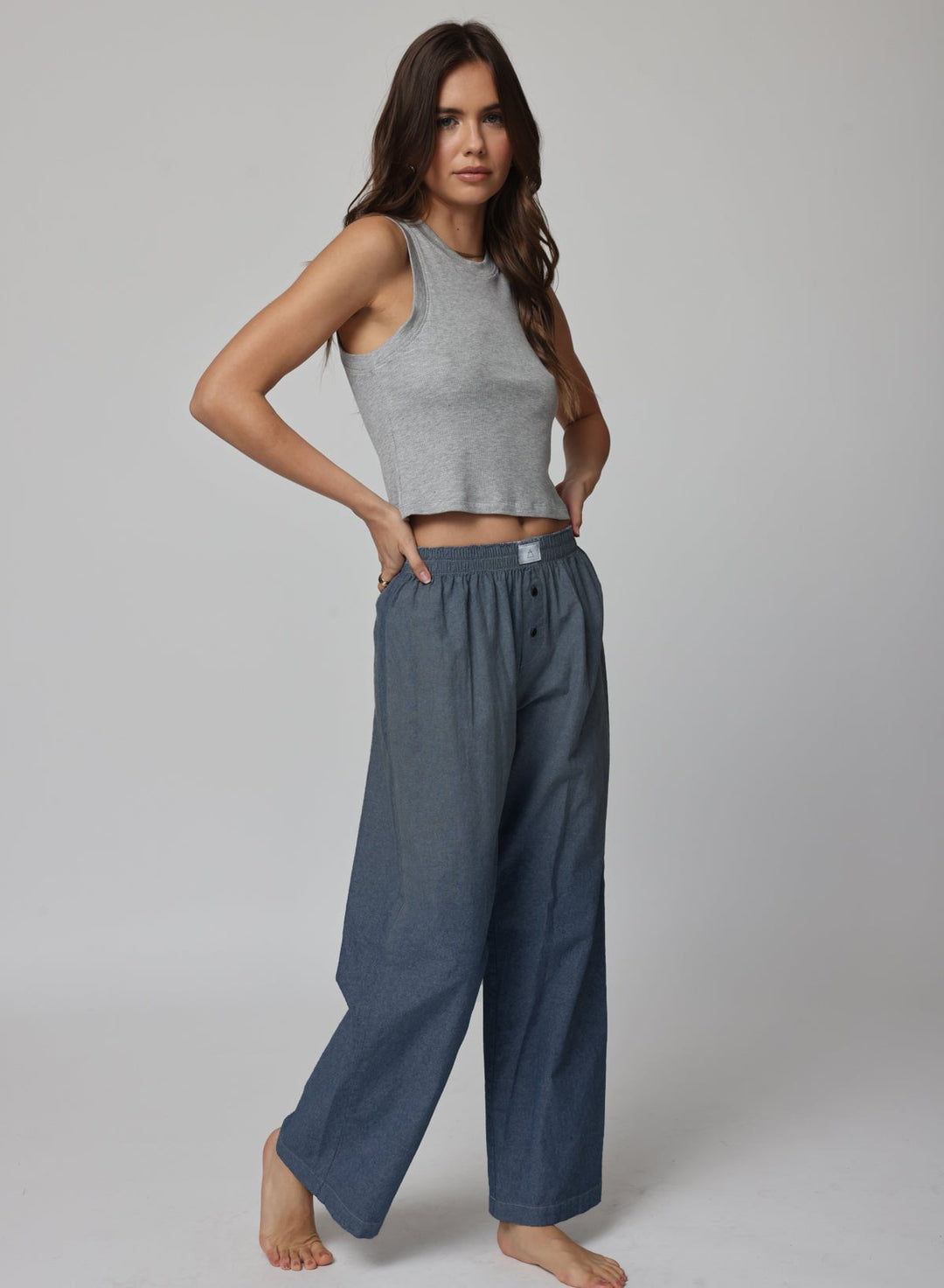THE DENIM CHAMBRE BOXER PANT