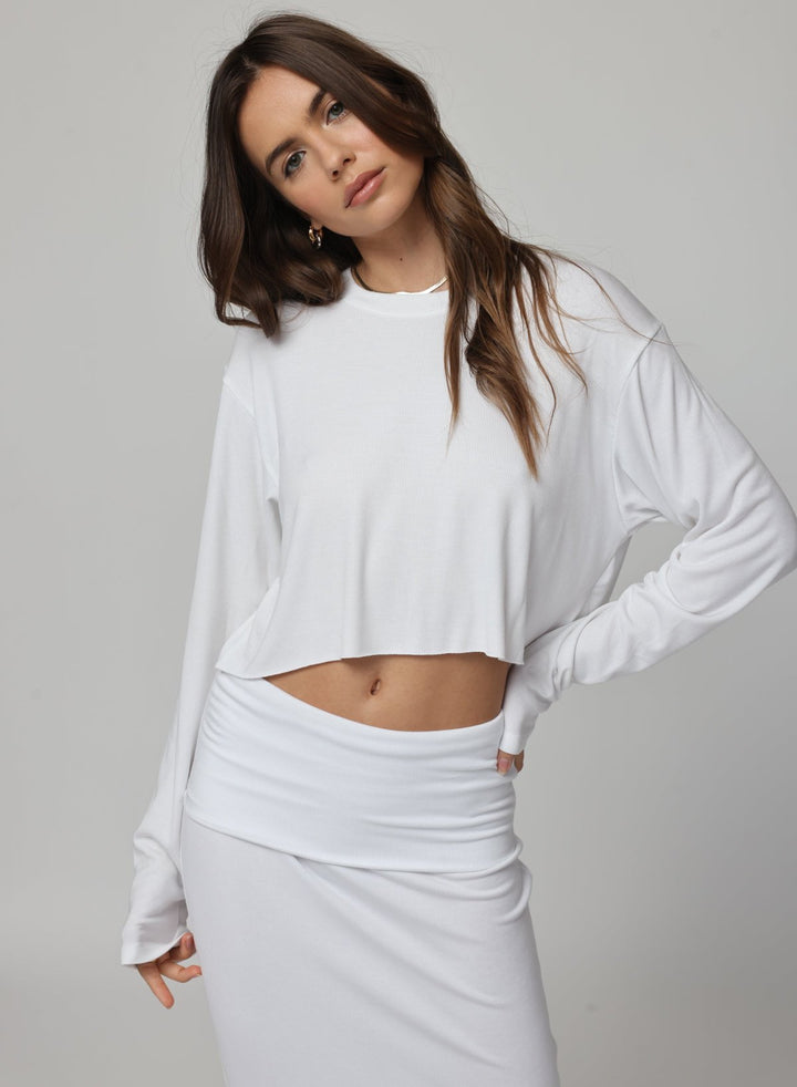 RIB BOYFRIEND LONG SLEEVE