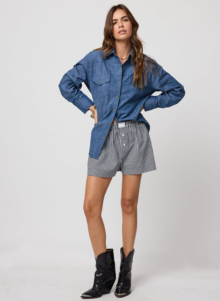 THE DENIM WESTERN SHIRT