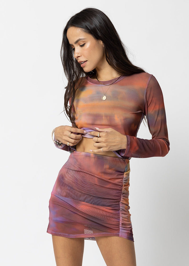 MESH LONG SLEEVE TEE