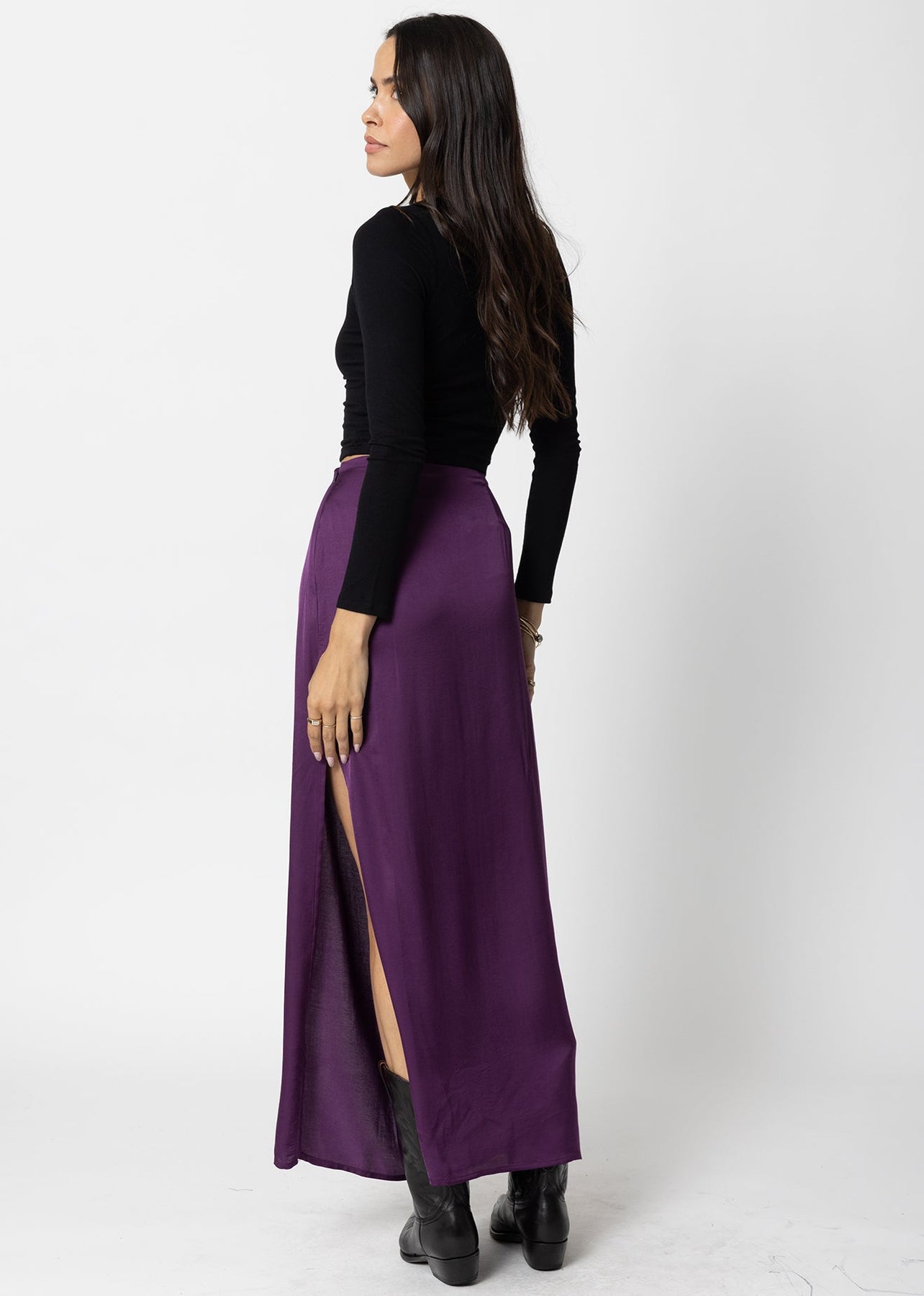 iOPQO Maxi Skirt Women's Elegant High Waist Skirt Tie Front Pleated Maxi  Skirts Midi Skirt Pleated Skirts For Women Purple M - Walmart.com