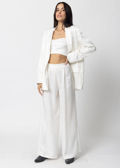THE CUPRO SILKY SUNSET WIDE LEG PANT