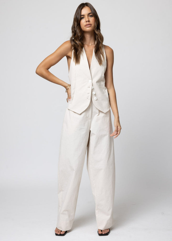 THE MATTE TWILL TROUSER