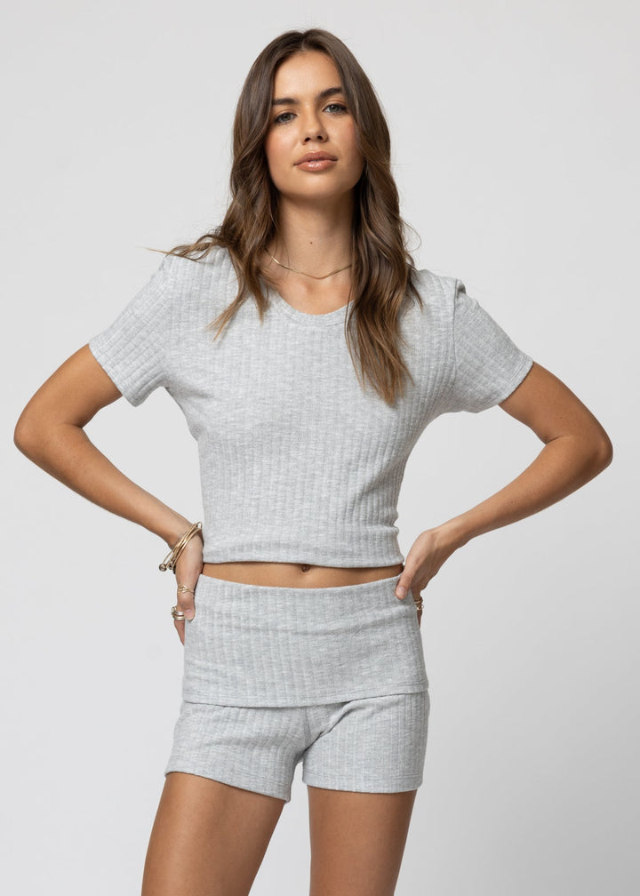 THE HYGGE RIB FOLD OVER SHORTIES