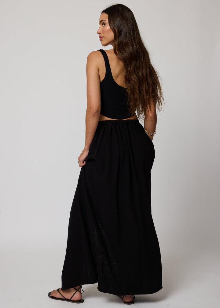 THE BUTTON WRAP SKIRT