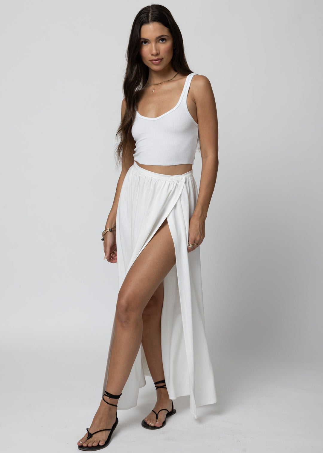 THE BUTTON WRAP SKIRT