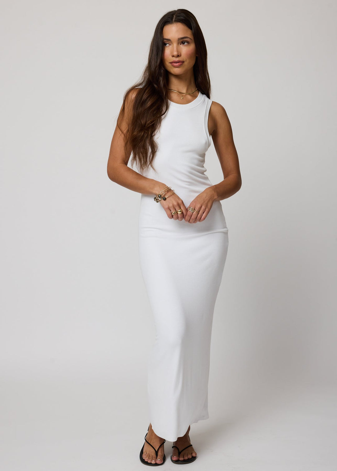 ribbed top maxi dress Fisoew Women's Summer Sleeveless Maxi Dress Scoop Neck Ribbed Knit Tank Top Dresses Beige at Amazon Women's Clothing store