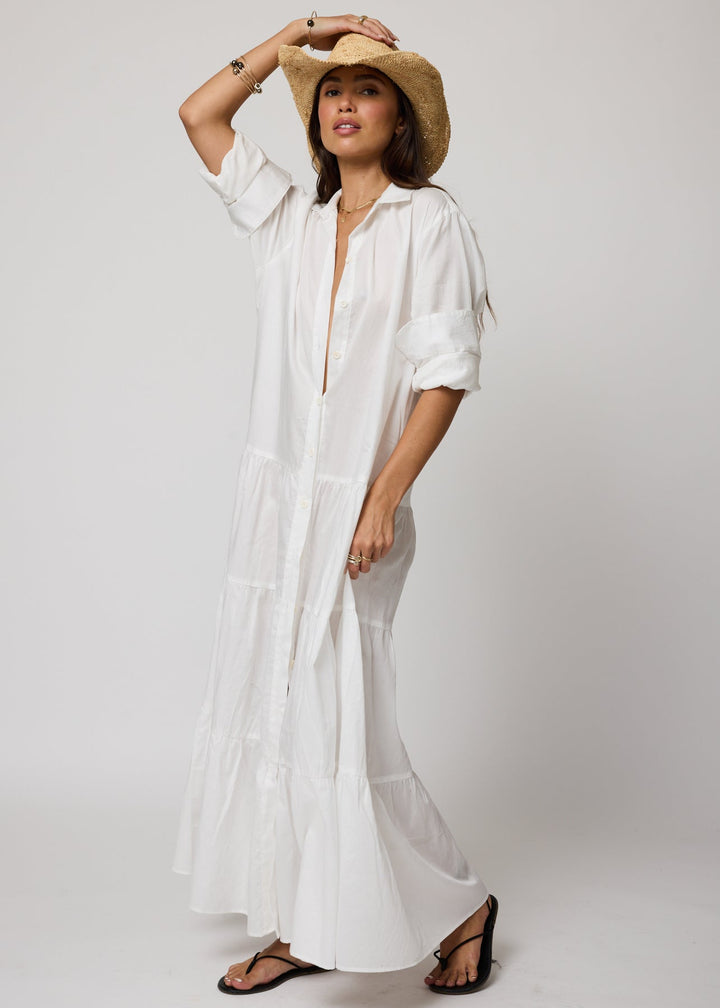 THE TIERED SHIRT MAXI DRESS