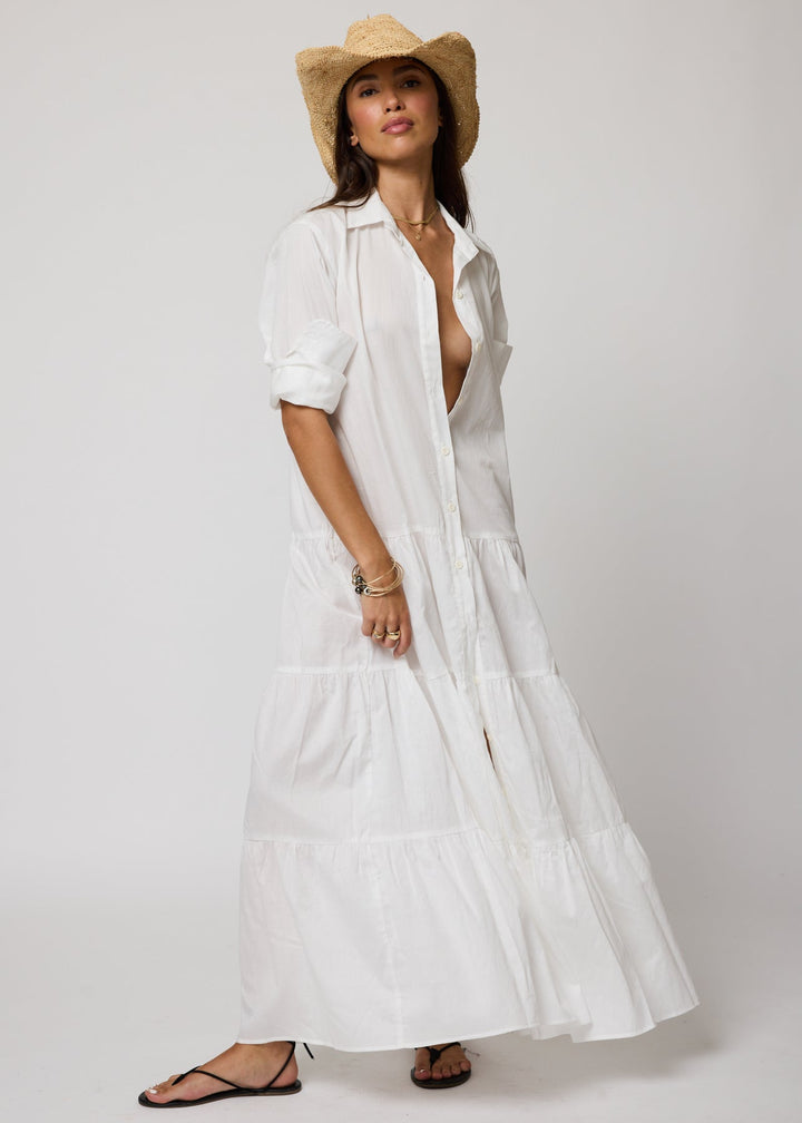 THE TIERED SHIRT MAXI DRESS
