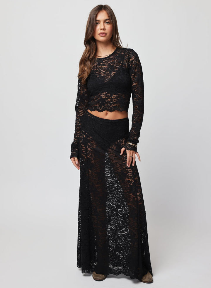 LACE MAXI SKIRT