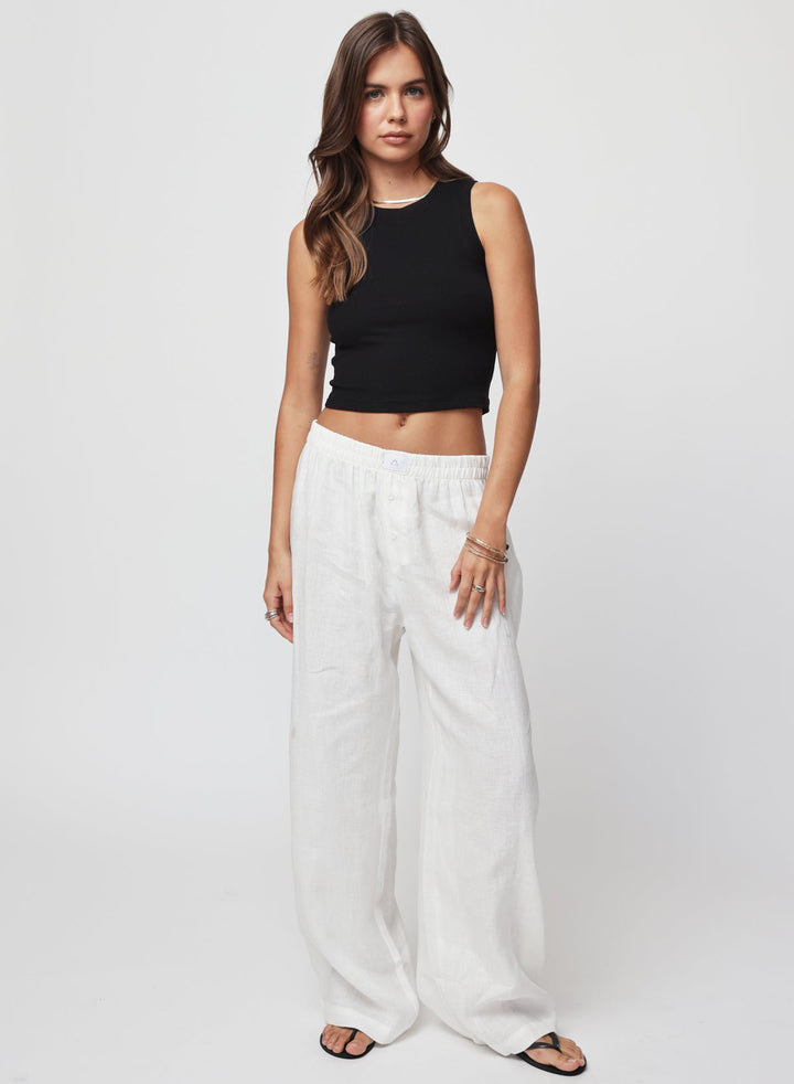 THE LINEN BOXER PANT