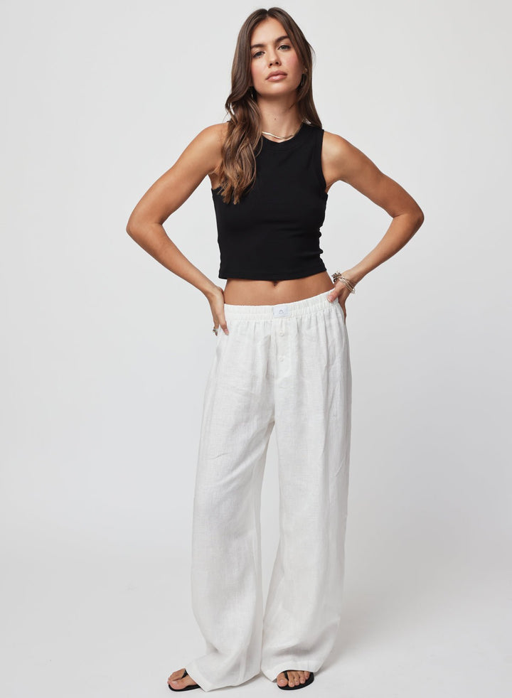 THE LINEN BOXER PANT