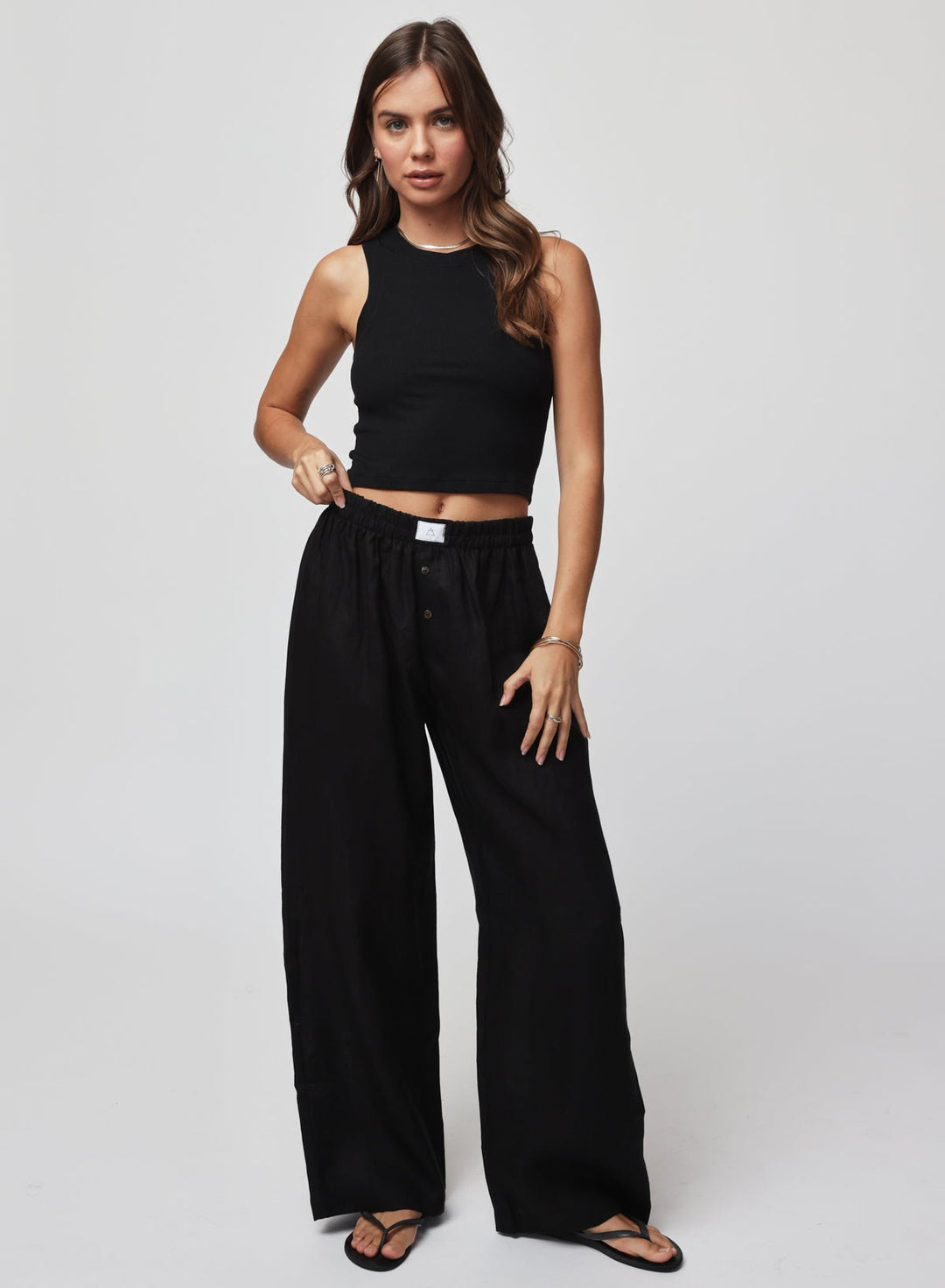 THE LINEN BOXER PANT
