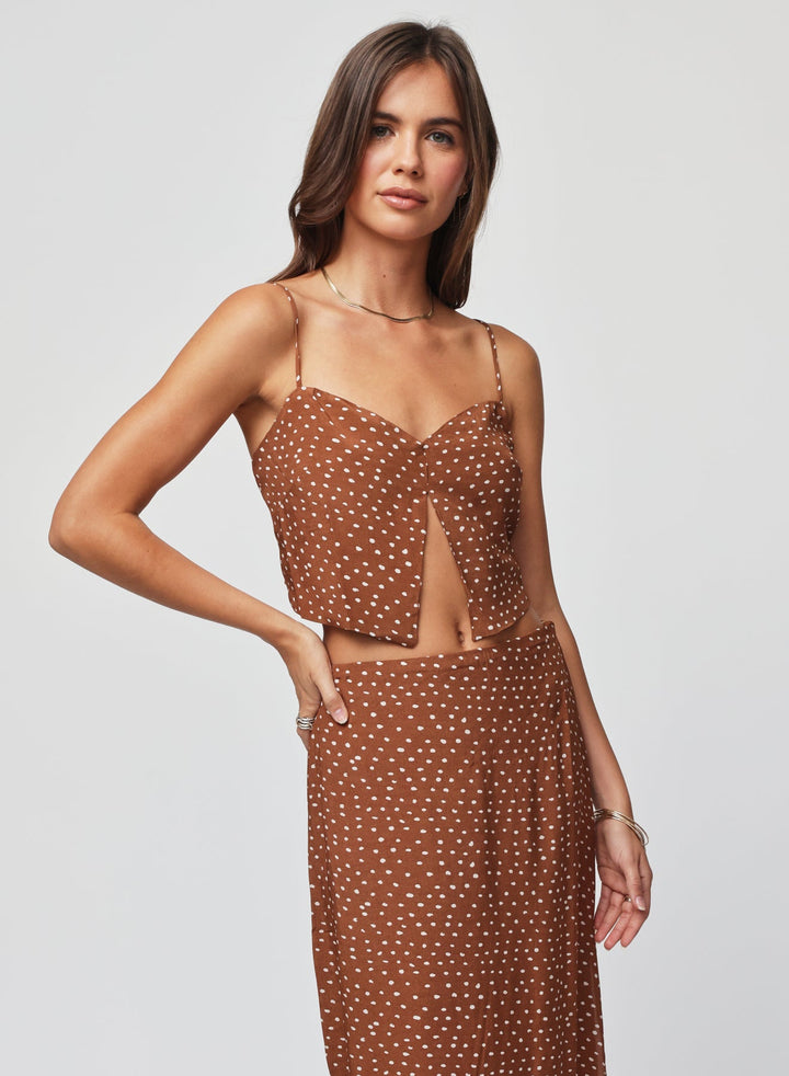 SPLIT CROP CAMI