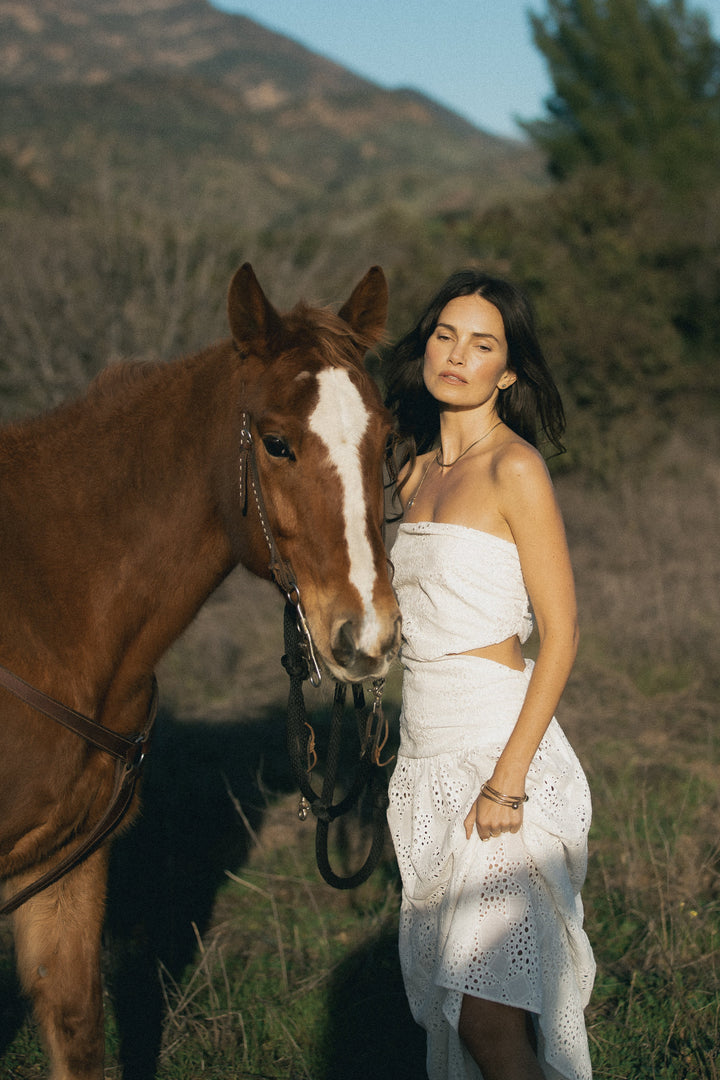 THE EYELET GARDEN PARTY MAXI