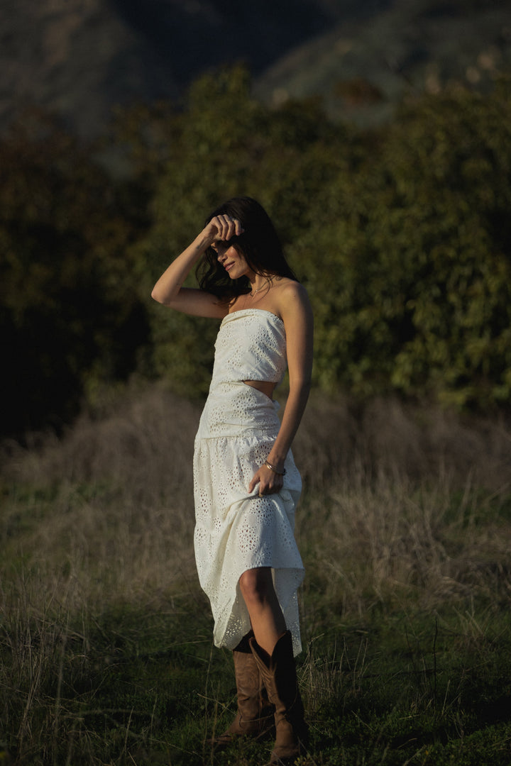 THE EYELET GARDEN PARTY MAXI