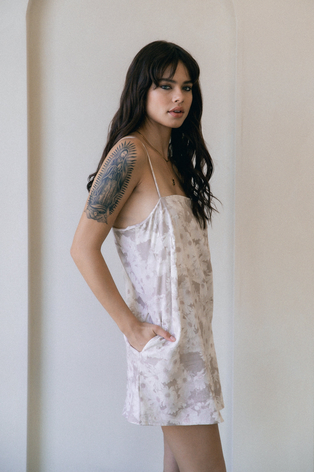 DEJA VU LINEN SLIP MINI