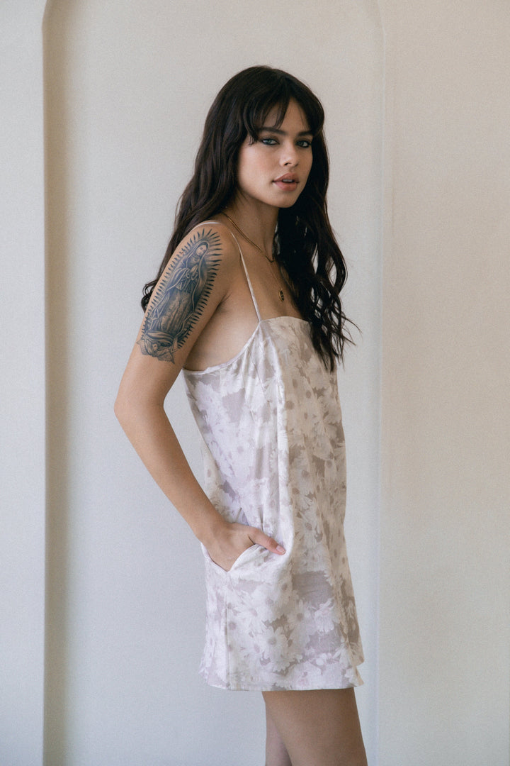 DEJA VU LINEN SLIP MINI