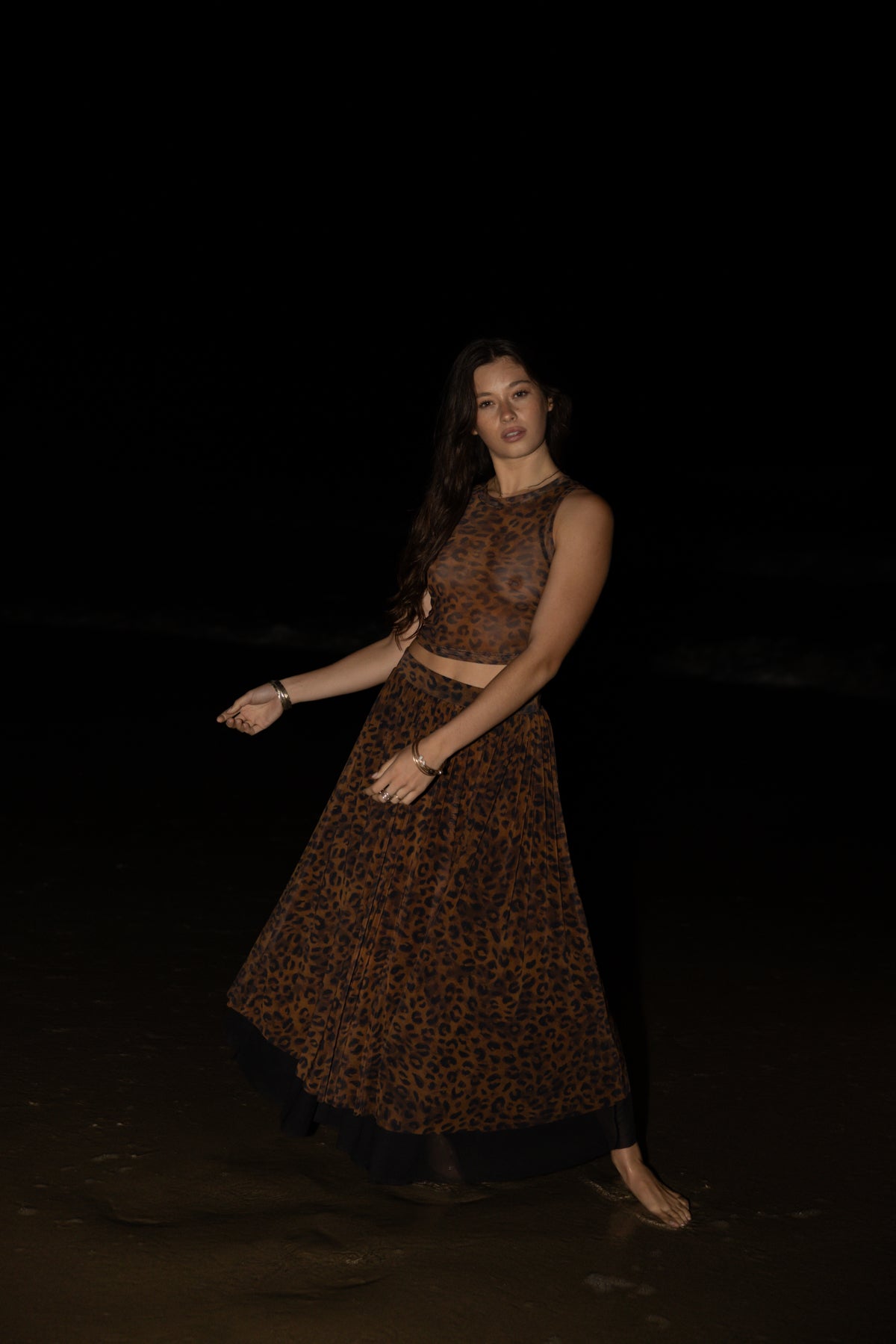 MESH PAS DE DUEX MAXI SKIRT – STILLWATER