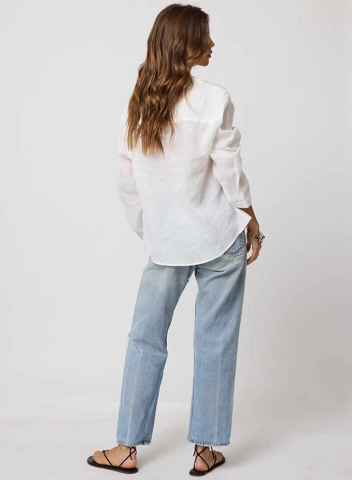 THE LINEN HENLEY SHIRT