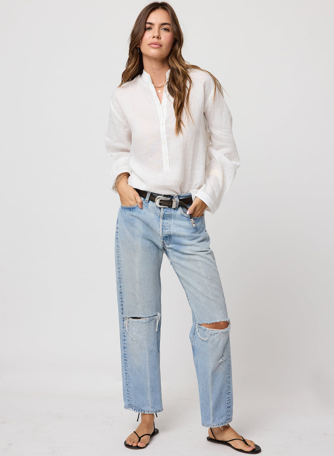 THE LINEN HENLEY SHIRT