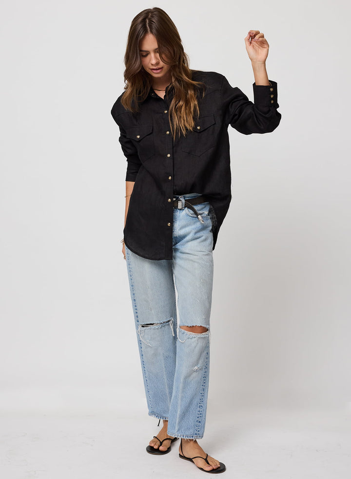 THE LINEN WESTERN SHIRT