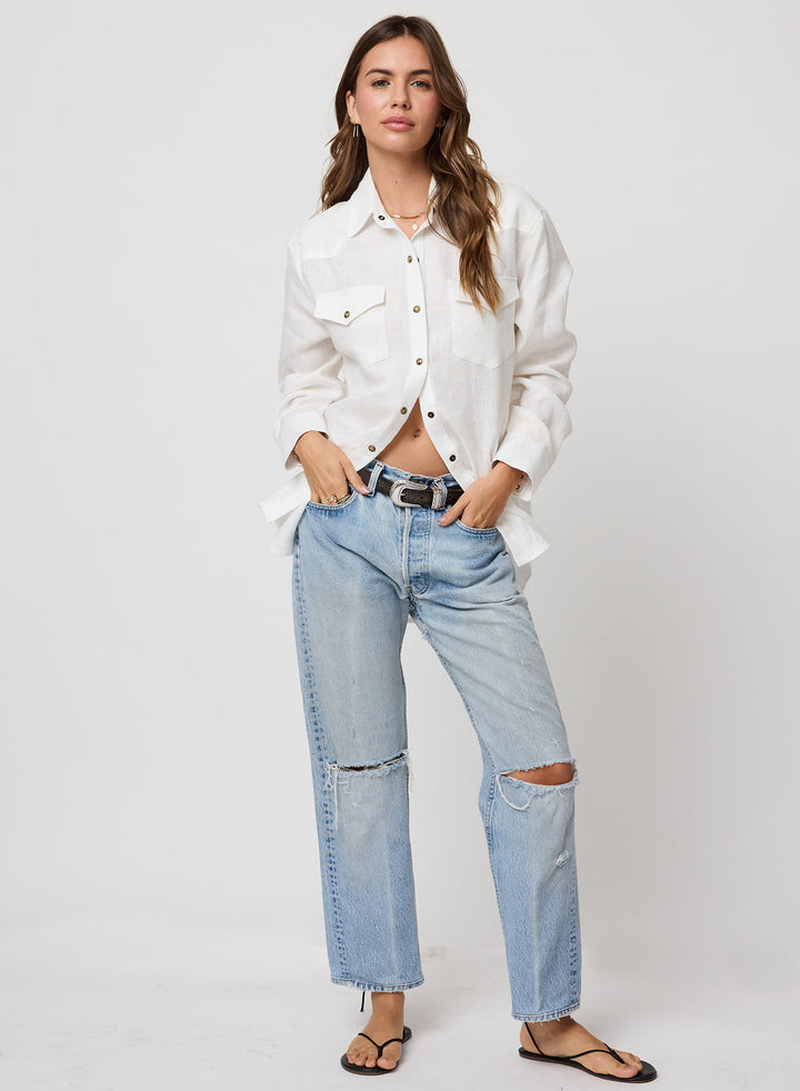 THE LINEN WESTERN SHIRT