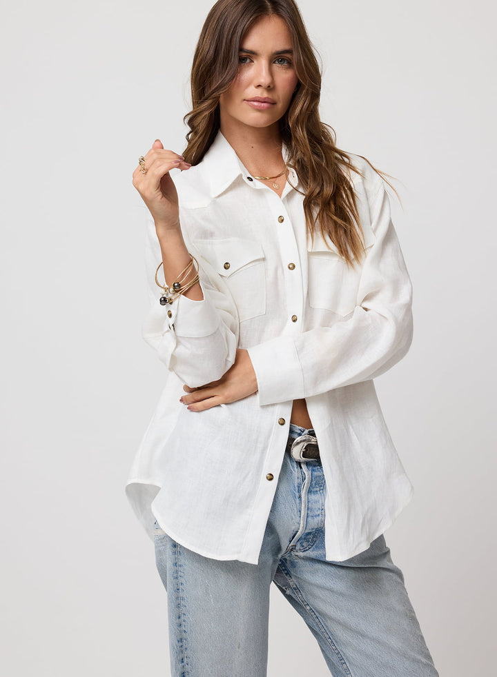 THE LINEN WESTERN SHIRT