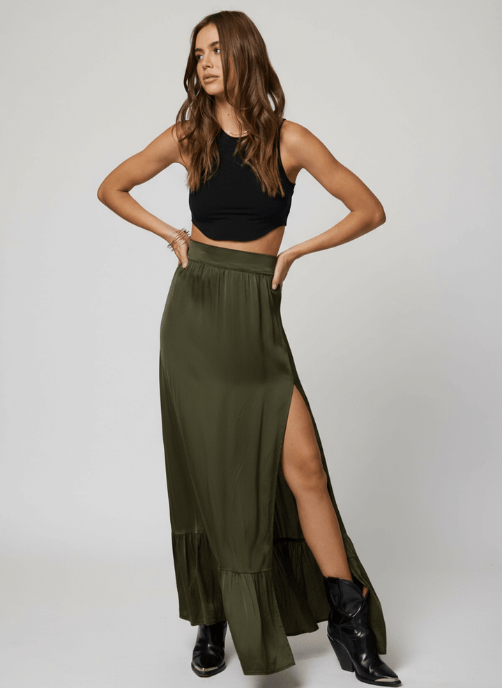 WHAT IF MAXI SKIRT