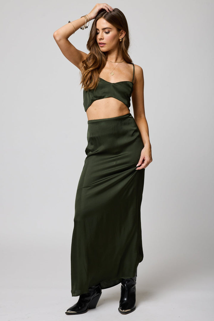SILKY GOOD GRACE MAXI SKIRT