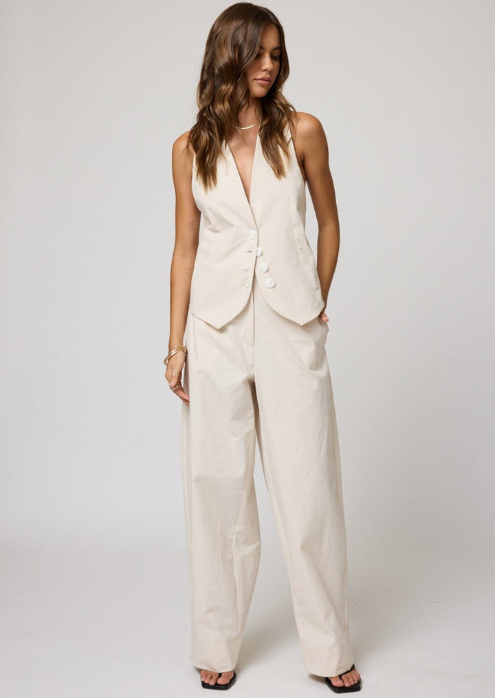 THE MATTE TWILL TROUSER