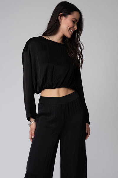 MILA LONG SLEEVE CROP TEE
