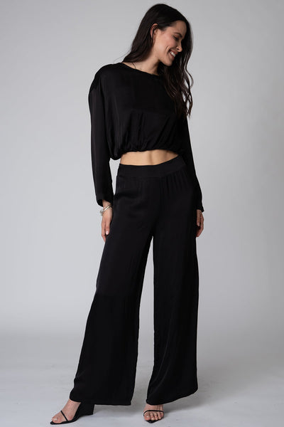 MILA LONG SLEEVE CROP TEE
