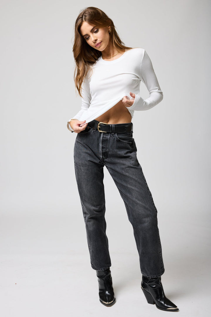 RIB LONGSLEEVE SLIM BABY TEE