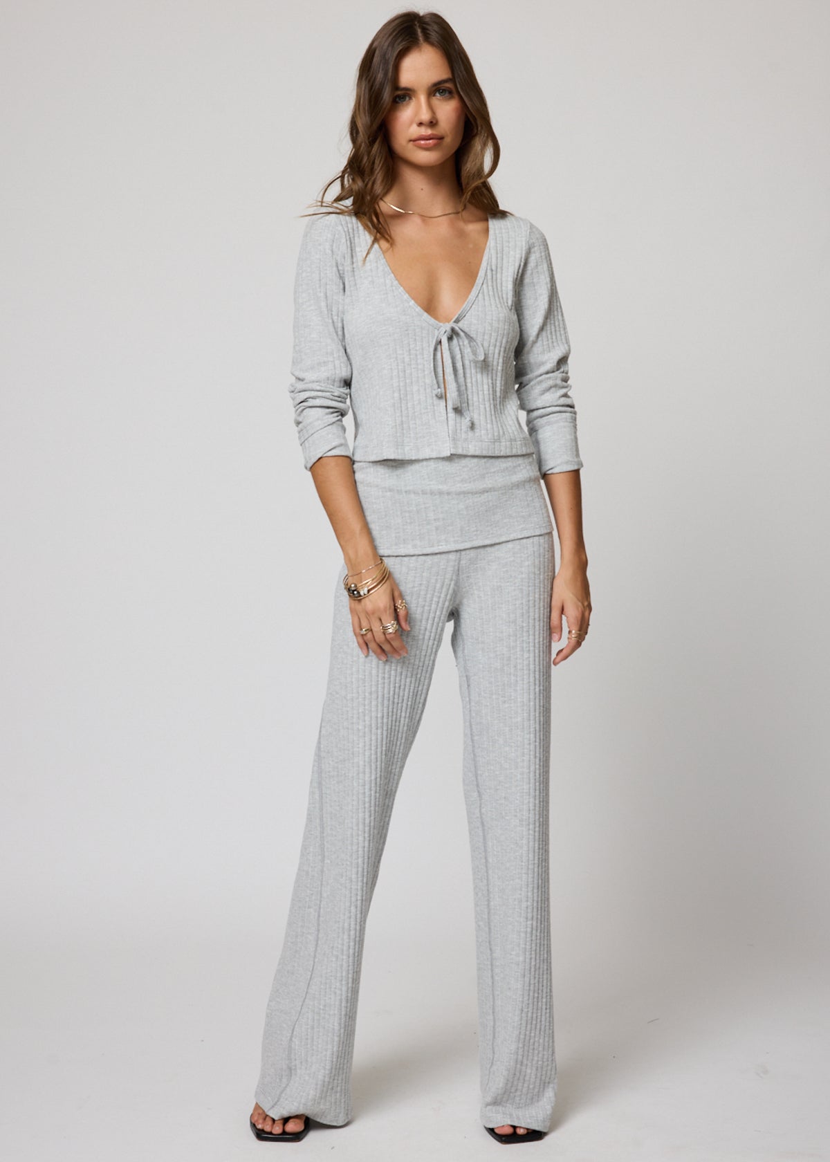 THE HYGGE RIB FOLD OVER PANTS – STILLWATER