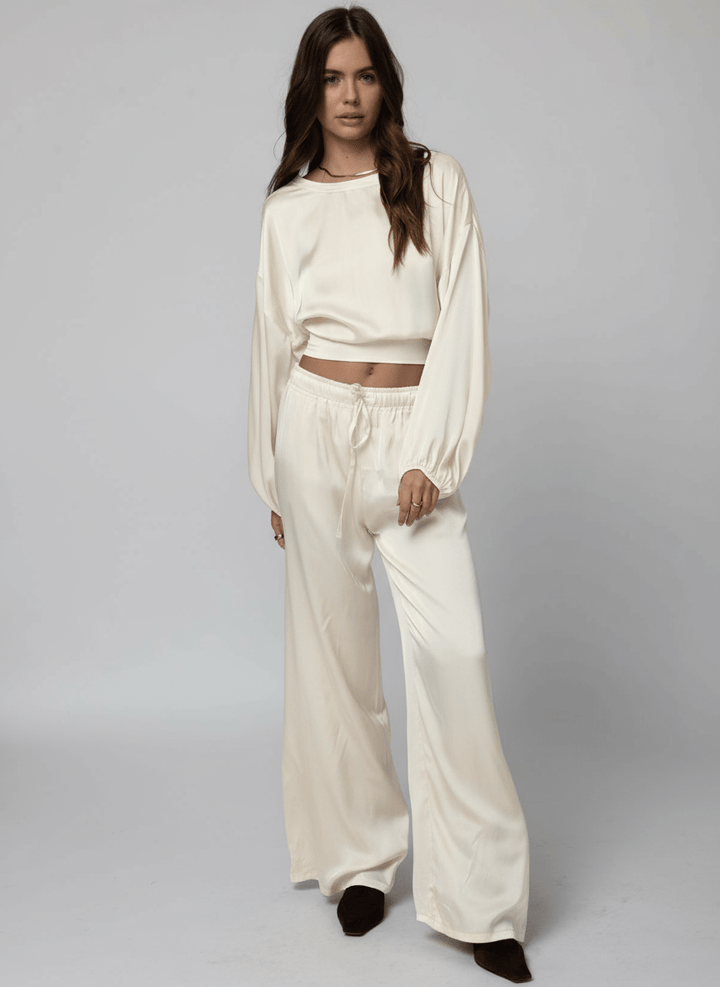 THE SILKY VENICE WIDE LEG PANT