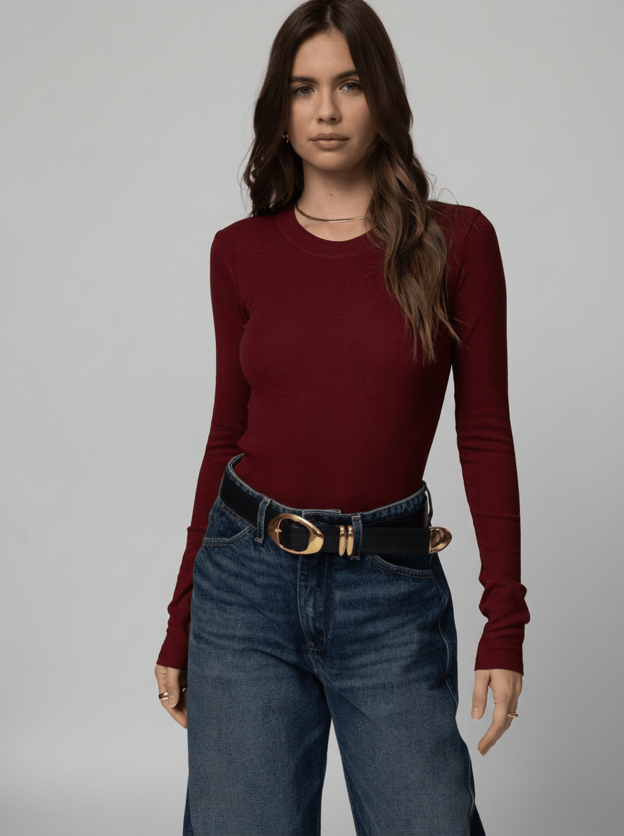RIB LONGSLEEVE SLIM BABY TEE