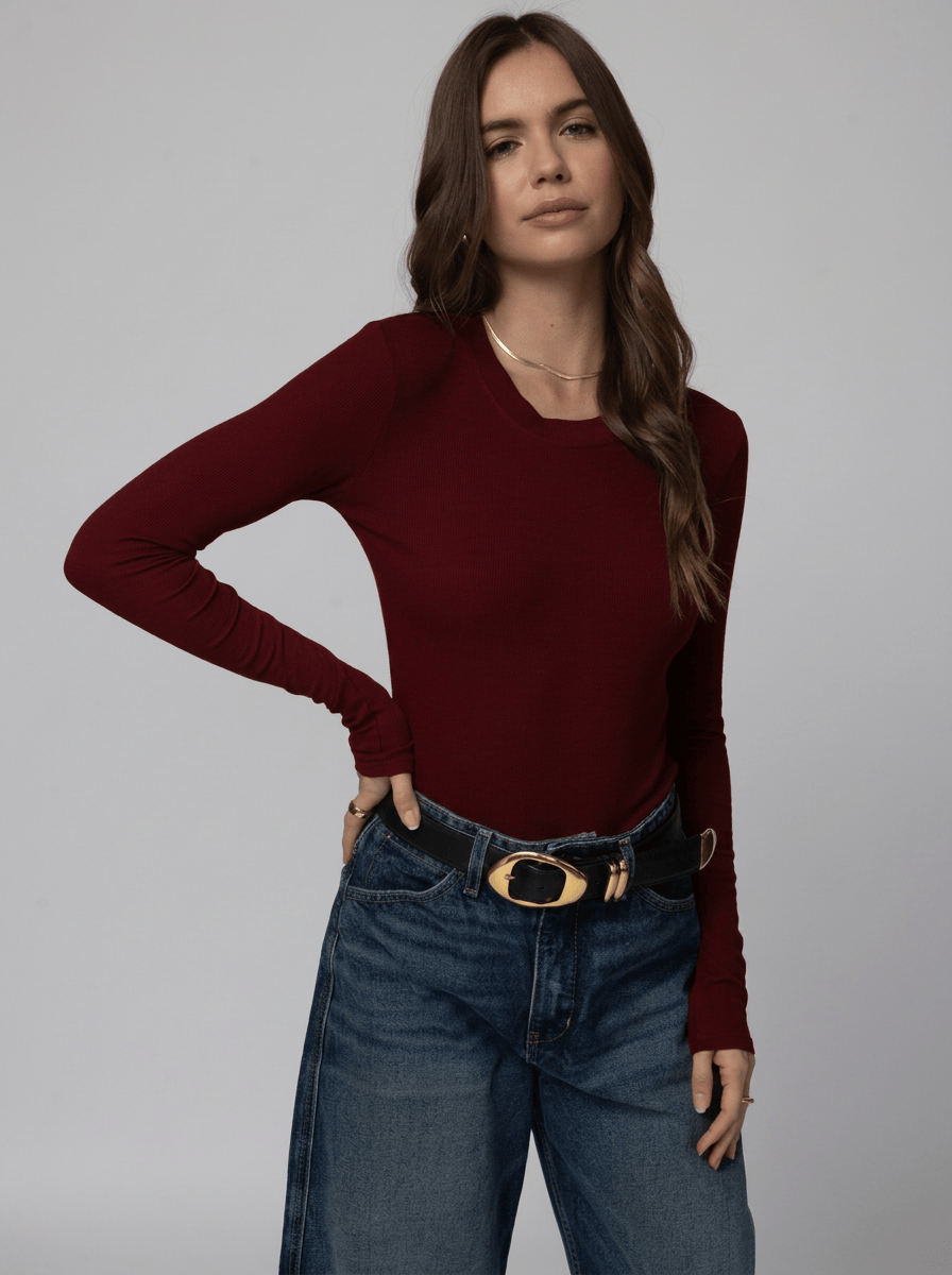 RIB LONGSLEEVE SLIM BABY TEE