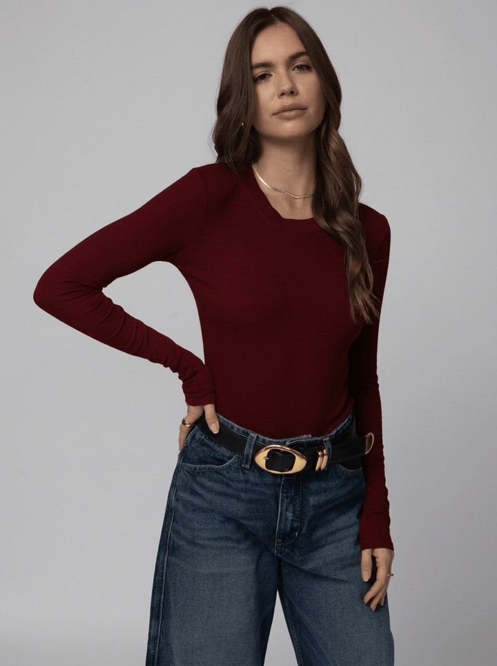 RIB LONGSLEEVE SLIM BABY TEE