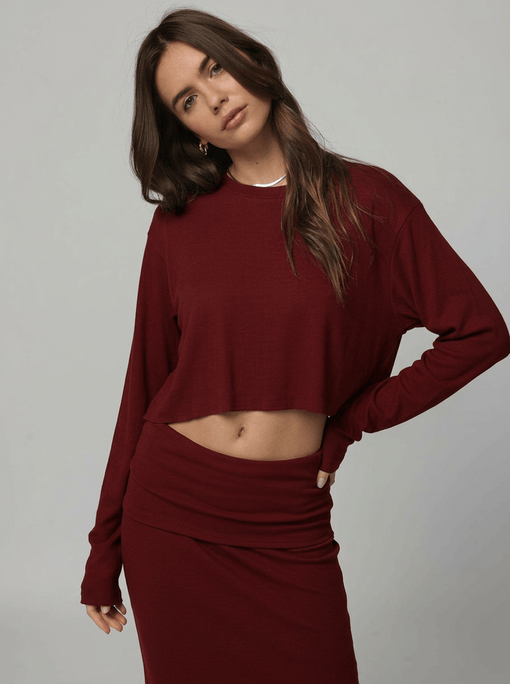 RIB BOYFRIEND LONG SLEEVE