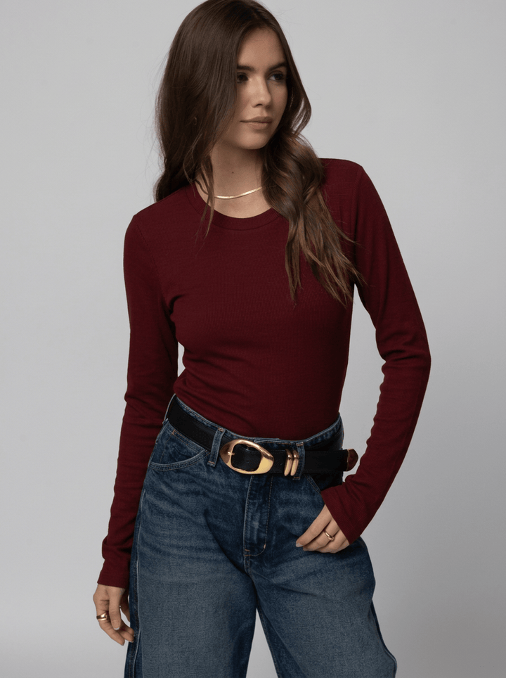 RIB LONGSLEEVE SLIM BABY TEE