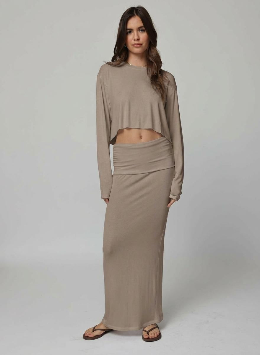 RIB BOYFRIEND LONG SLEEVE